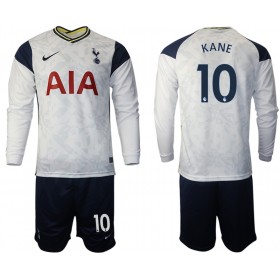 Camisolas de futebol Tottenham Hotspur Harry Kane 10 Criança Equipamento Principal 2020/21 Manga Comprida